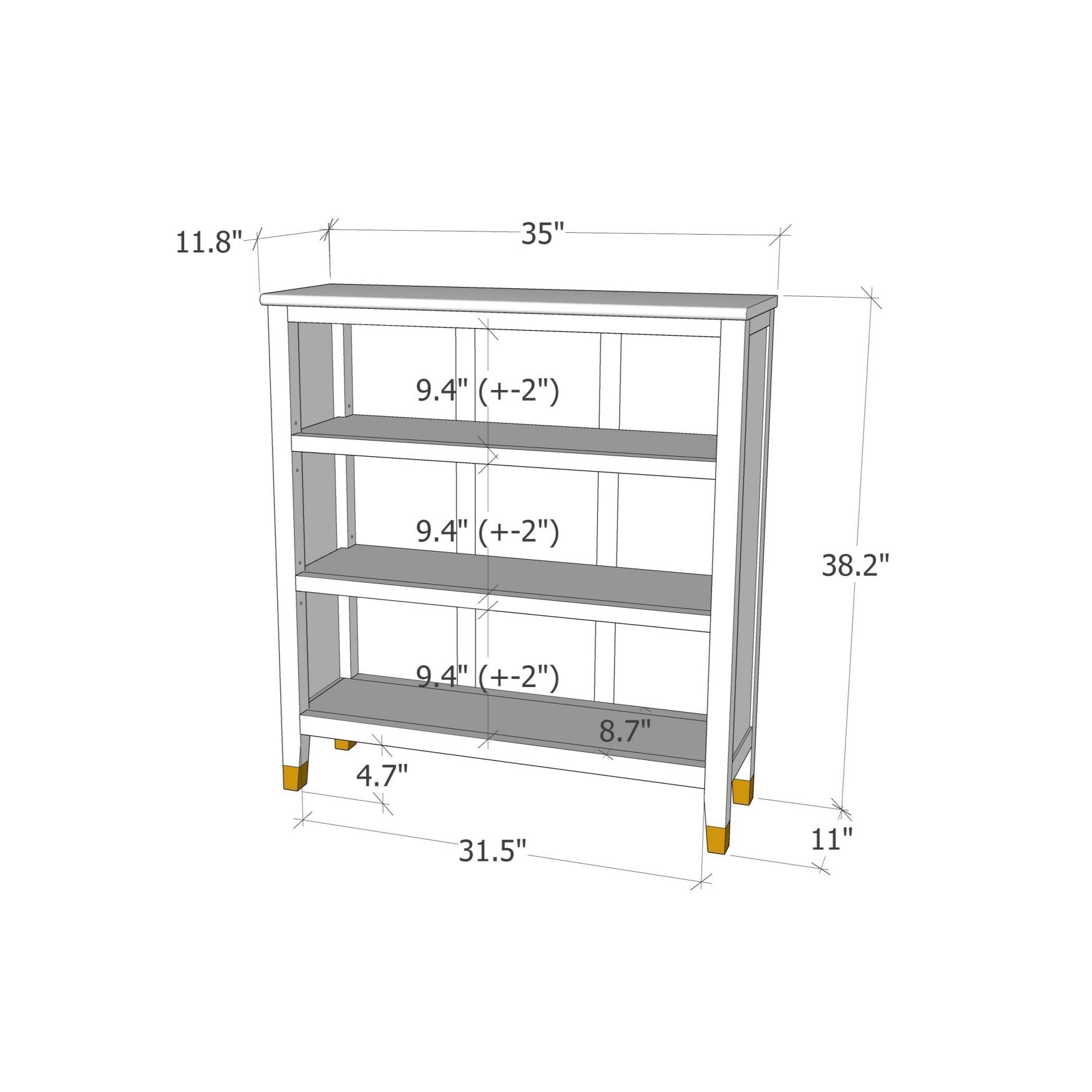 Ready-to-assemble bookcase