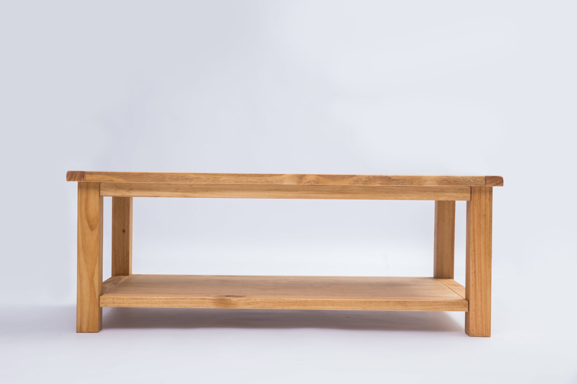 Ready-to-assemble solid wood coffee table