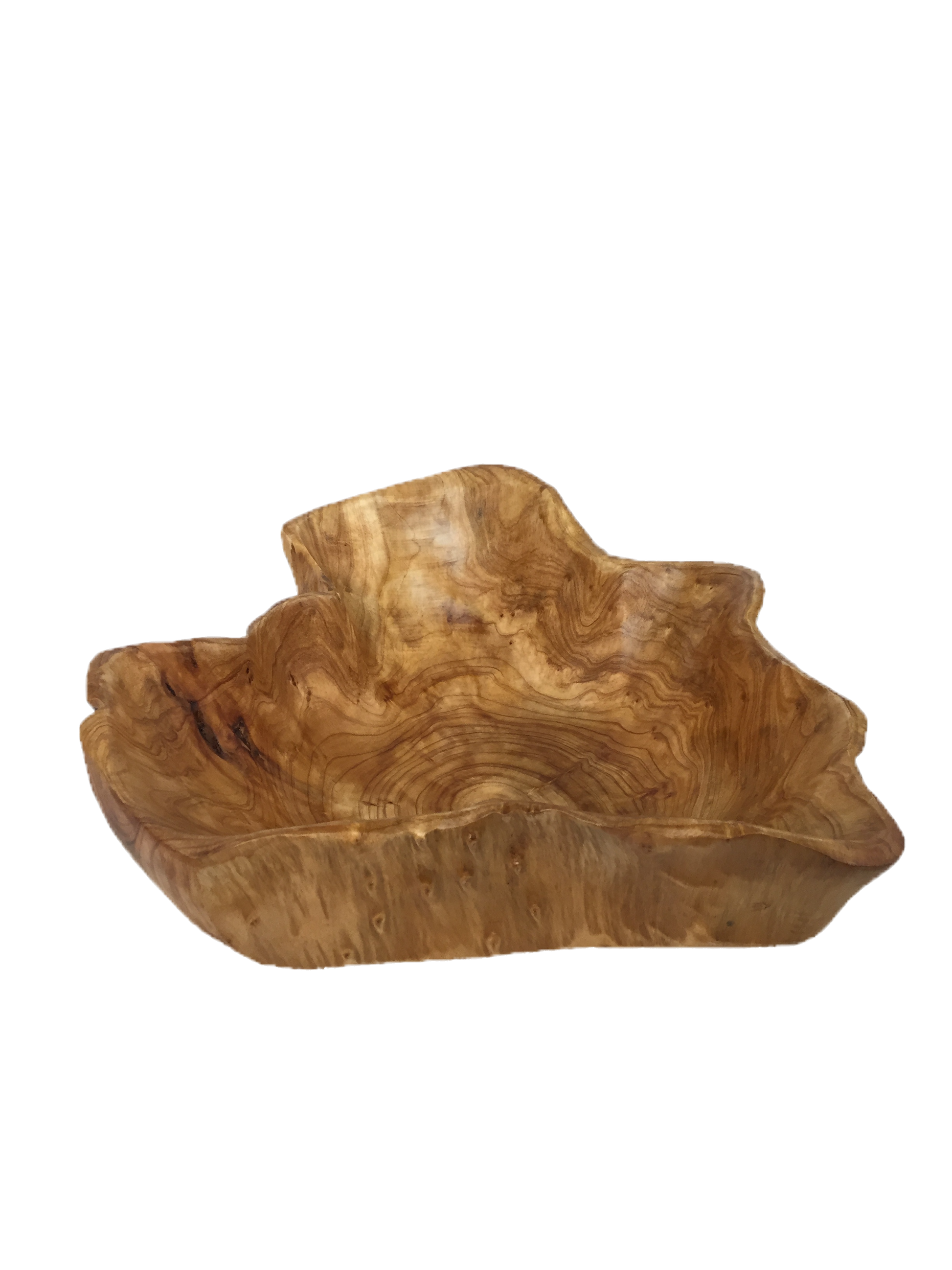 FUNCTIONAL ART is the best way to describe Greener Valley's stunning collection of stumps and roots that have been handcrafted into beautiful wine holders, cheese boards, platters, bowls and stools. Handcrafted from the roots and stumps of the Asian Cypress known as Shan Mu. These beautiful stools function equally well as a stool, end table or plant stand. Each piece is absolutely unique. This stool measures 24" high.