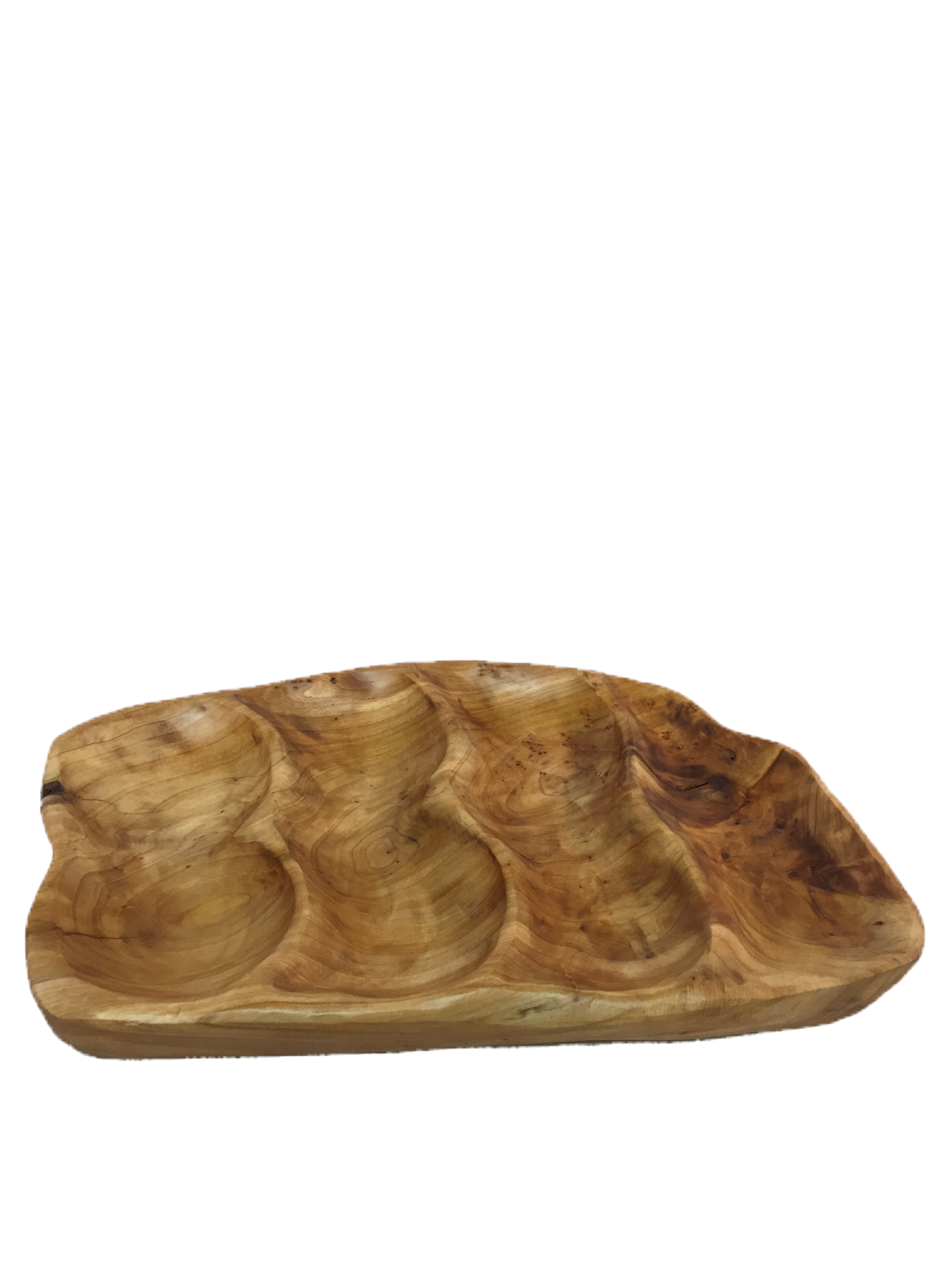 FUNCTIONAL ART is the best way to describe Greener Valley's stunning collection of stumps and roots that have been handcrafted into beautiful wine holders, cheese boards, platters, bowls and stools. Handcrafted from the roots and stumps of the Asian Cypress known as Shan Mu. These beautiful stools function equally well as a stool, end table or plant stand. Each piece is absolutely unique. This stool measures 24" high.
