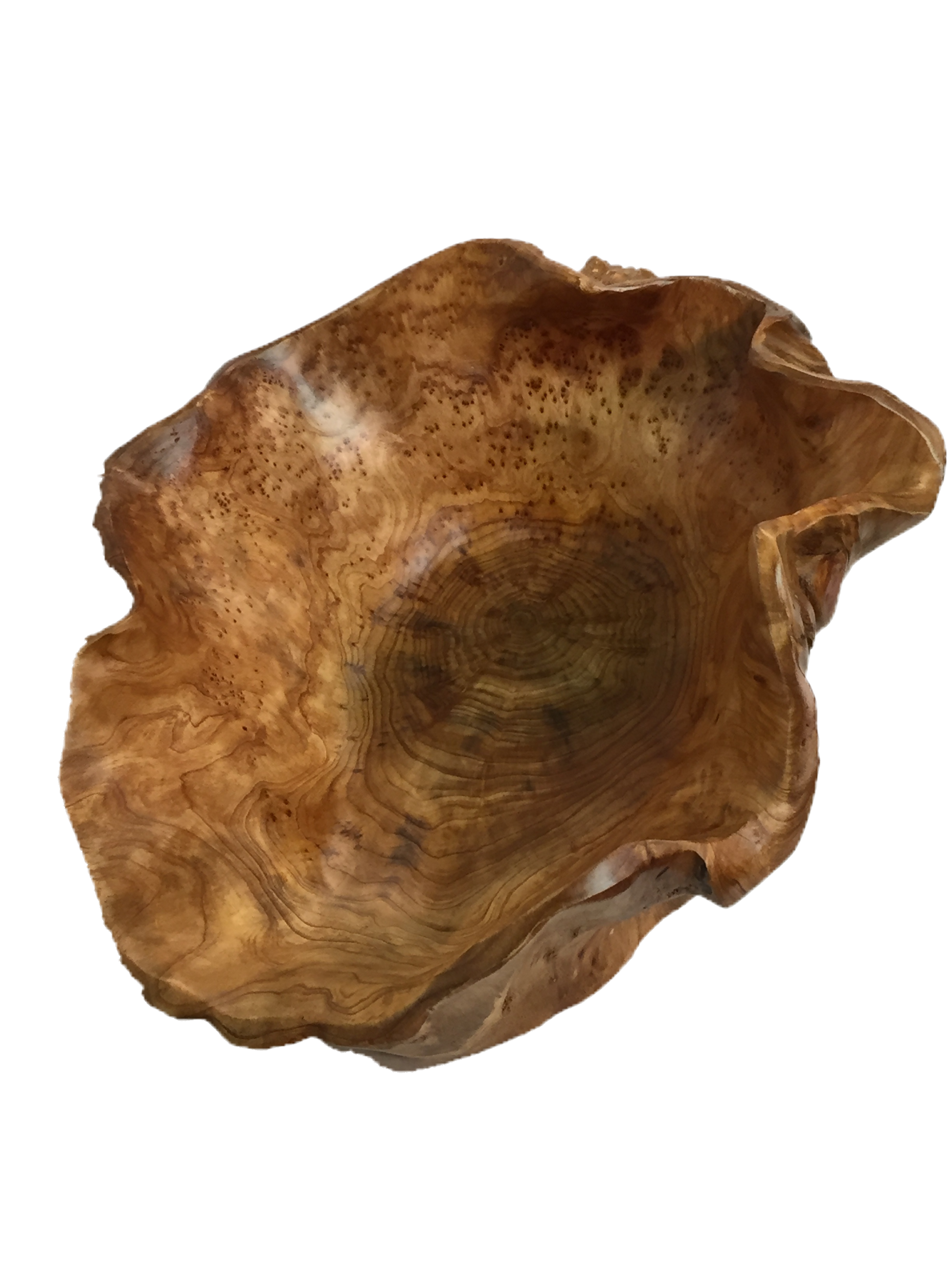 FUNCTIONAL ART is the best way to describe Greener Valley's stunning collection of stumps and roots that have been handcrafted into beautiful wine holders, cheese boards, platters, bowls and stools. Handcrafted from the roots and stumps of the Asian Cypress known as Shan Mu. These beautiful stools function equally well as a stool, end table or plant stand. Each piece is absolutely unique. This stool measures 24" high.