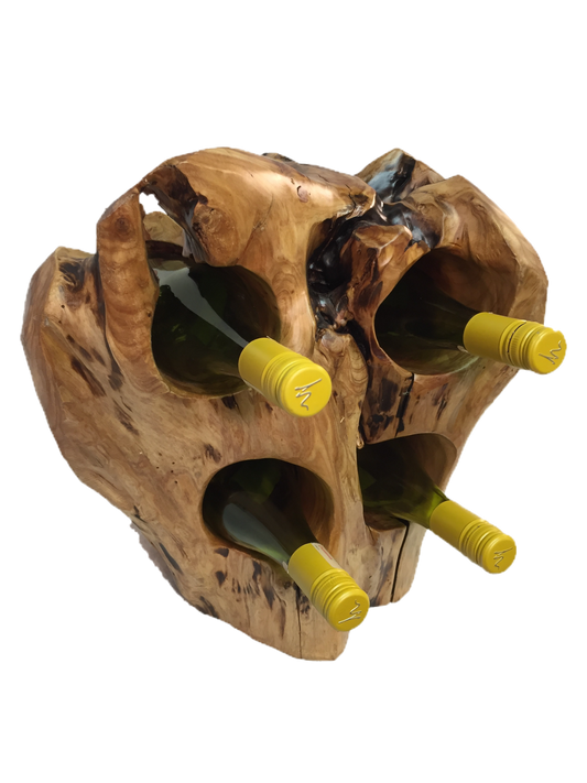 FUNCTIONAL ART is the best way to describe Greener Valley's stunning collection of stumps and roots that have been handcrafted into beautiful wine holders, cheese boards, platters, bowls and stools. Handcrafted from the roots and stumps of the Asian Cypress known as Shan Mu. These beautiful stools function equally well as a stool, end table or plant stand. Each piece is absolutely unique. This stool measures 24" high.