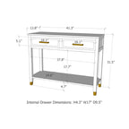 Greener Valley 2 Drawer Console Table - B303