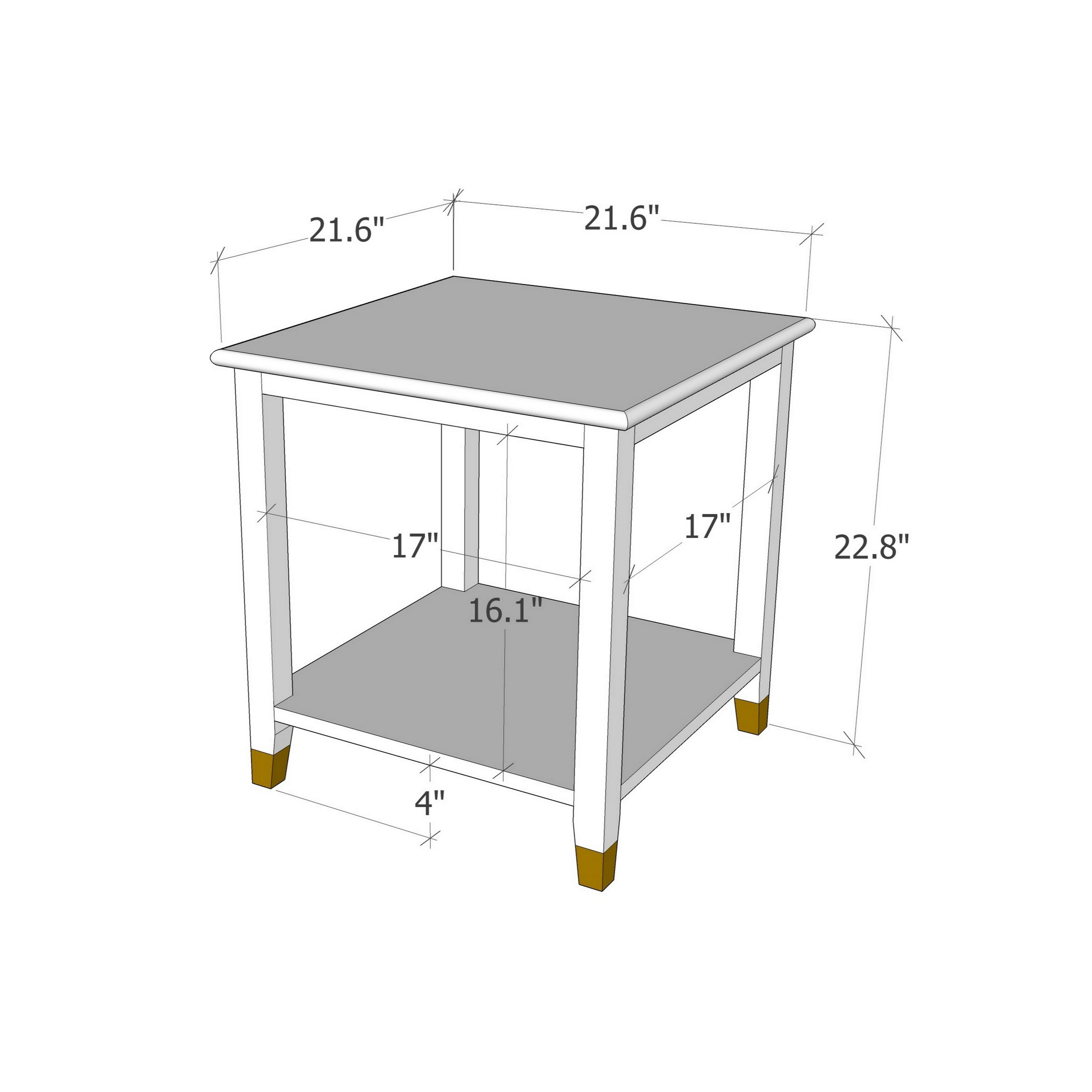 Greener Valley Side Table - B306