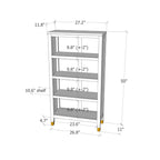 Greener Valley Bookcase with 4 Shelves - Medium - B308