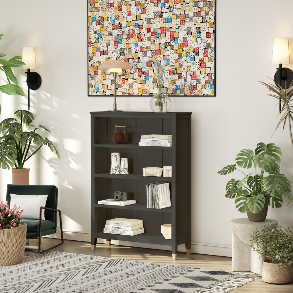 Greener Valley Bookcase with 4 Shelves - Wide - B309