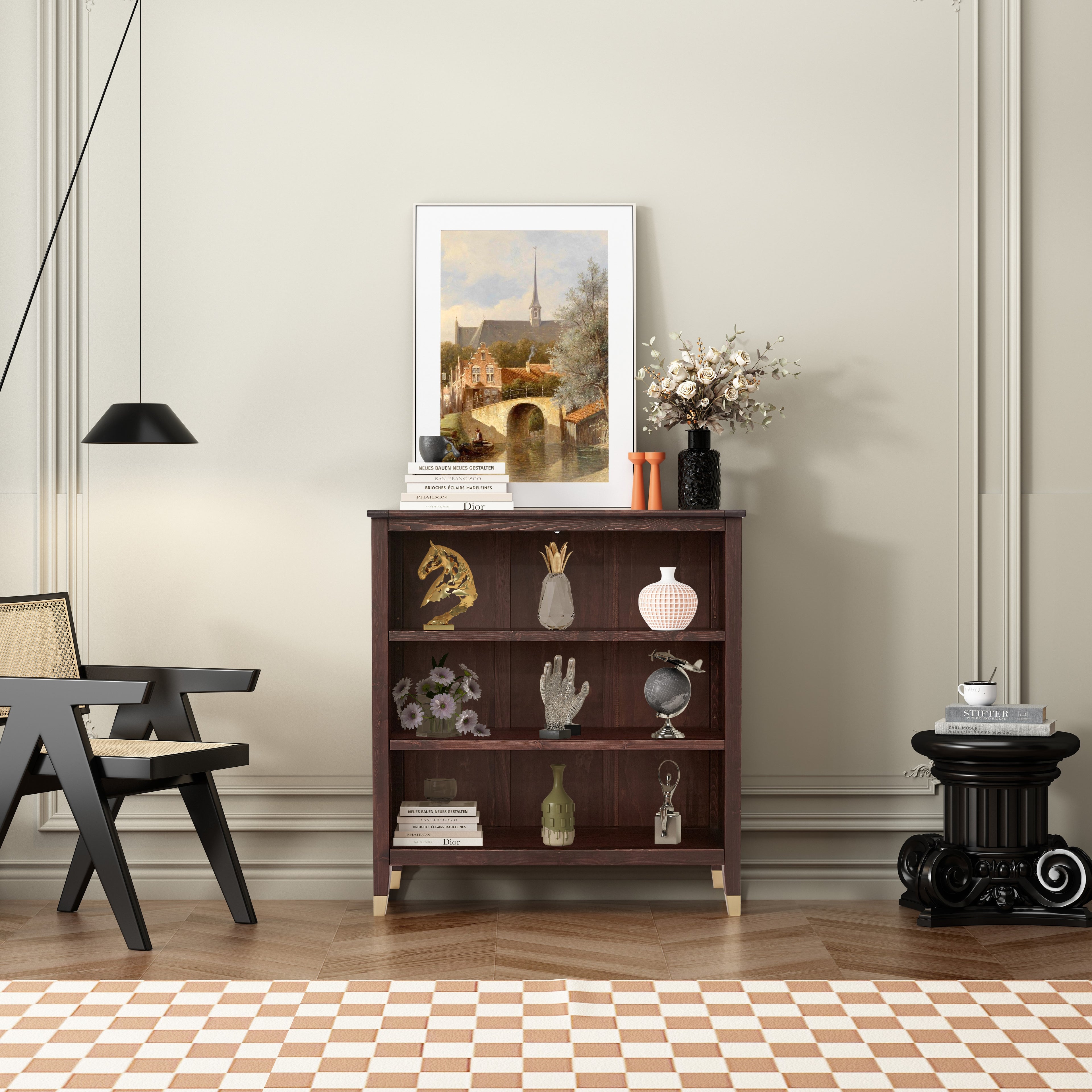 Greener Valley Bookcase with 3 Shelves - Short - B301