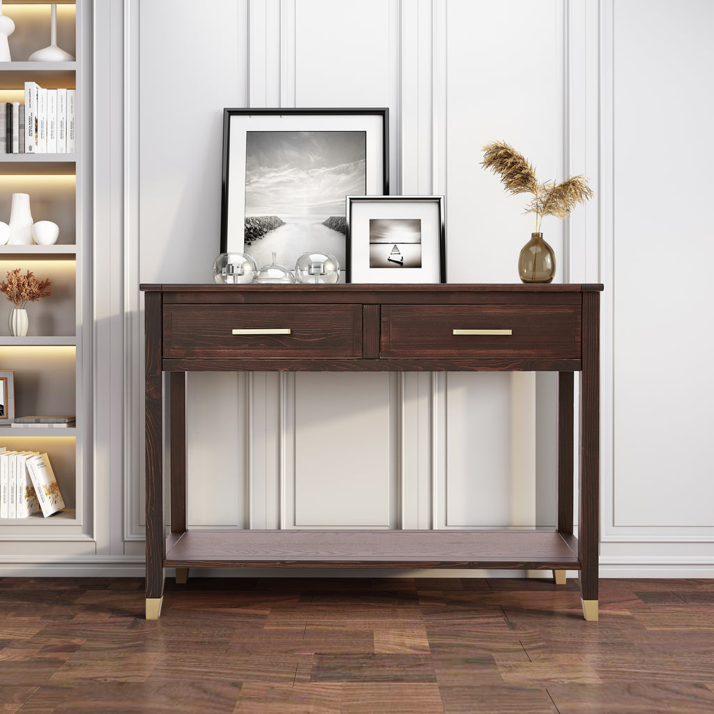 Greener Valley 2 Drawer Console Table - B303
