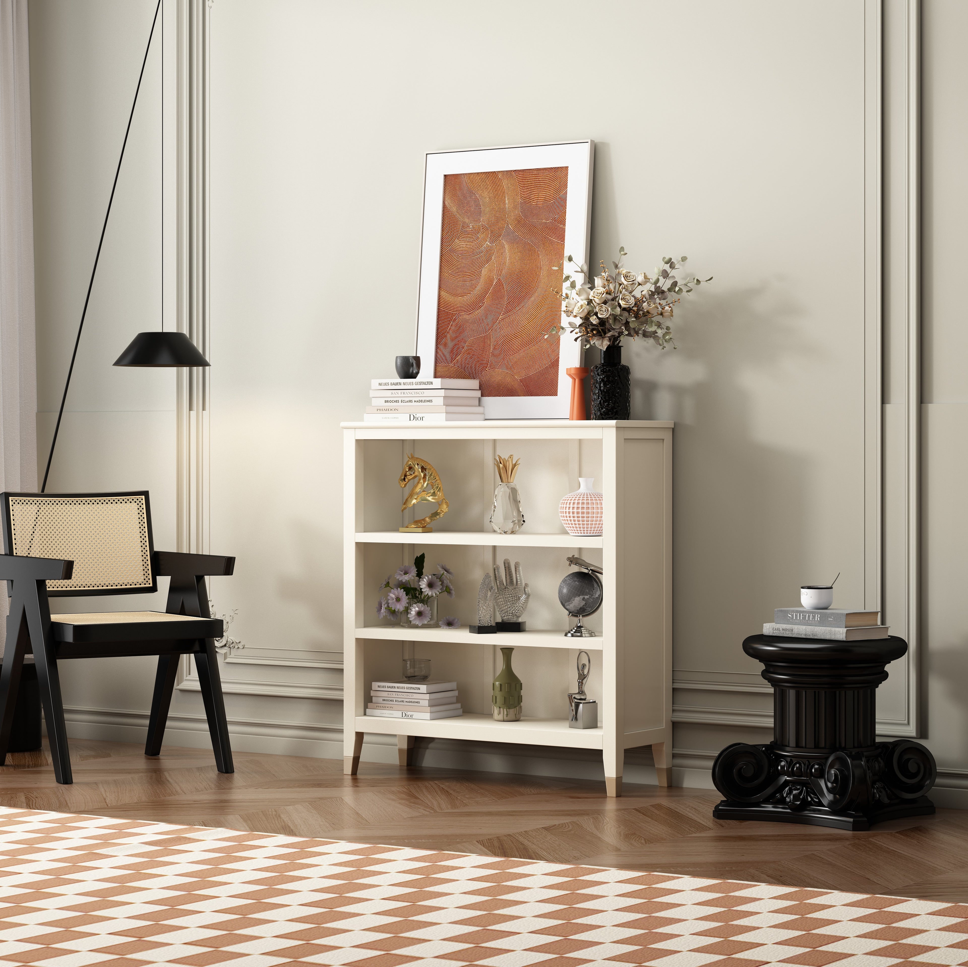 Greener Valley Bookcase with 3 Shelves - Short - B301