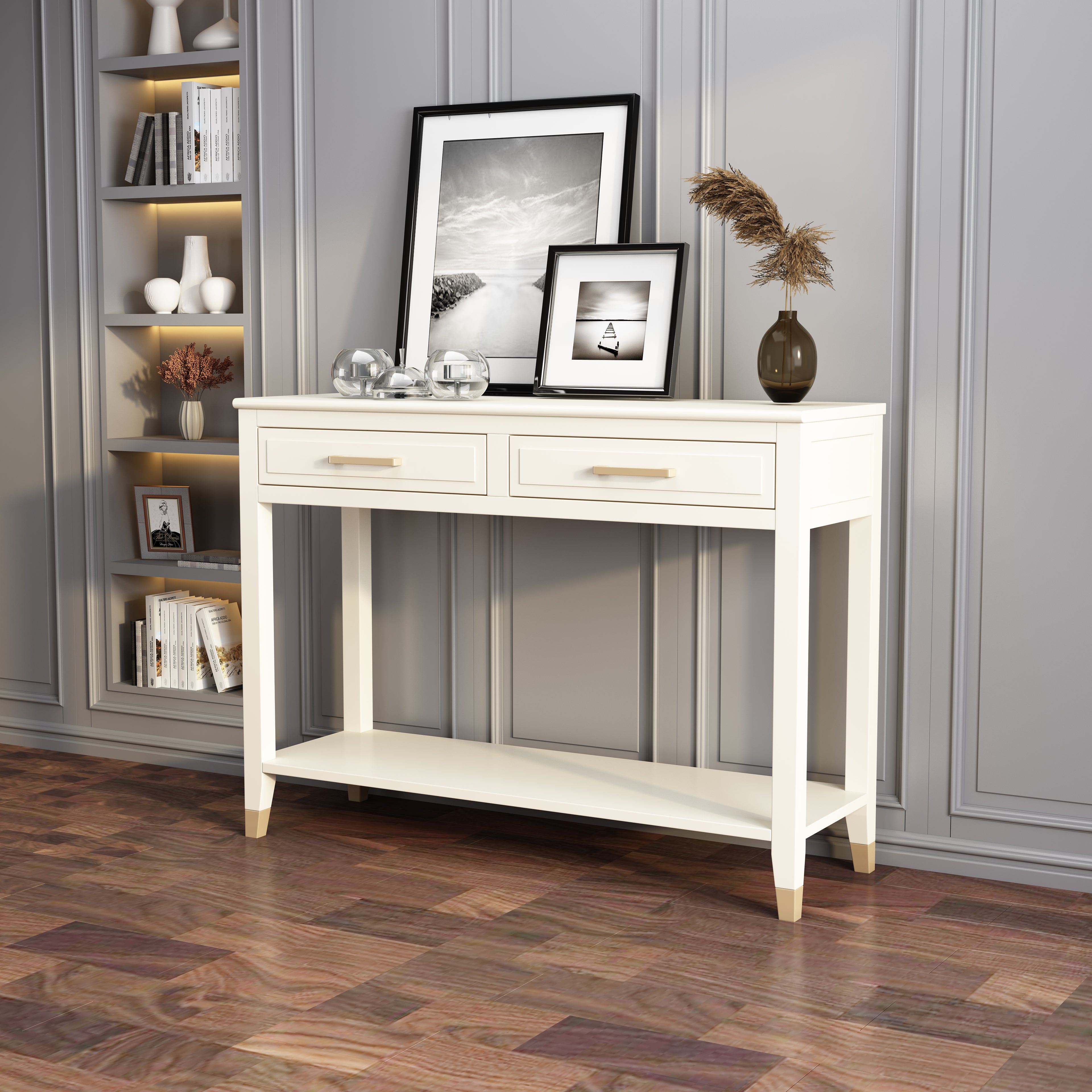 Greener Valley 2 Drawer Console Table - B303
