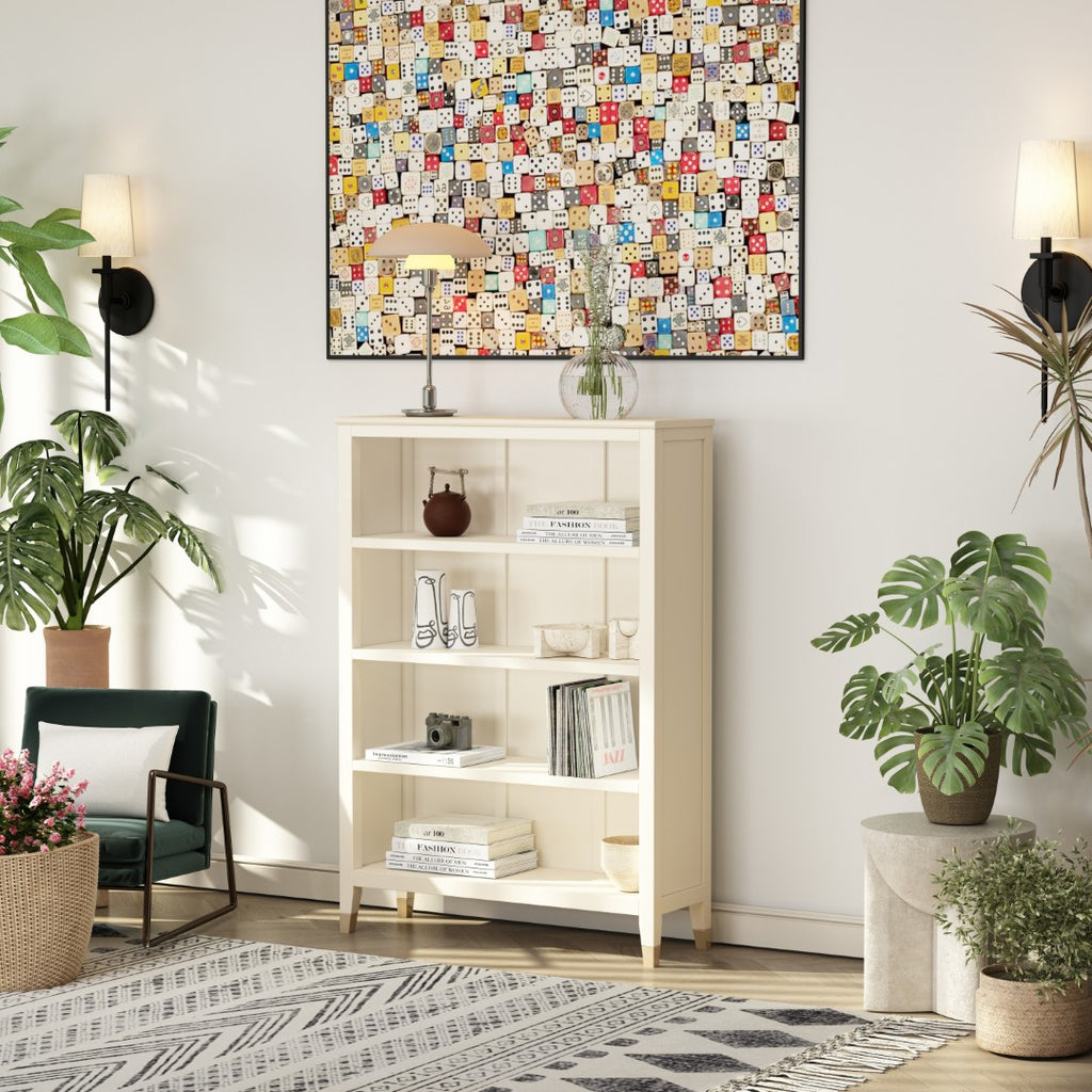Greener Valley Bookcase with 4 Shelves - Wide - B309
