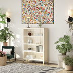 Greener Valley Bookcase with 4 Shelves - Wide - B309