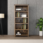 Greener Valley Solid Wood Denver Bookshelf with 5 Shelves - Tall - DN302