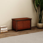 Greener Valley Solid Wood Mountainside Flip Top Storage Bench - M108
