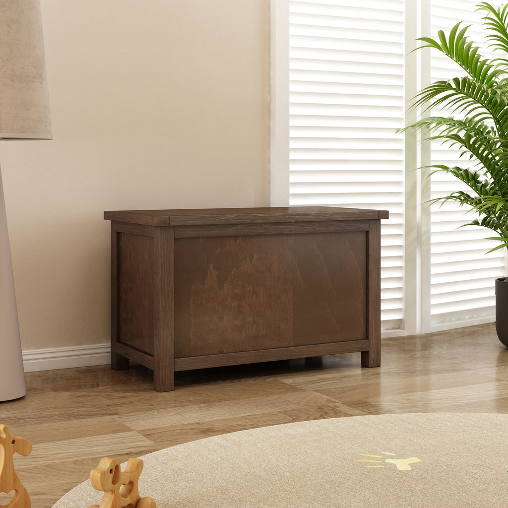 Greener Valley Solid Wood Mountainside Flip Top Storage Bench - M108