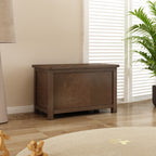 Greener Valley Solid Wood Mountainside Flip Top Storage Bench - M108
