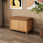 Greener Valley Solid Wood Mountainside Flip Top Storage Bench - M108