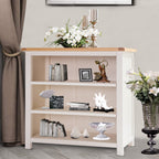 Greener Valley Solid Wood Mountainside Bookshelf with 3 Shelves - Short - MS301