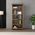 Greener Valley Solid Wood Mountainside Bookshelf with 5 Shelves - Tall - MS302