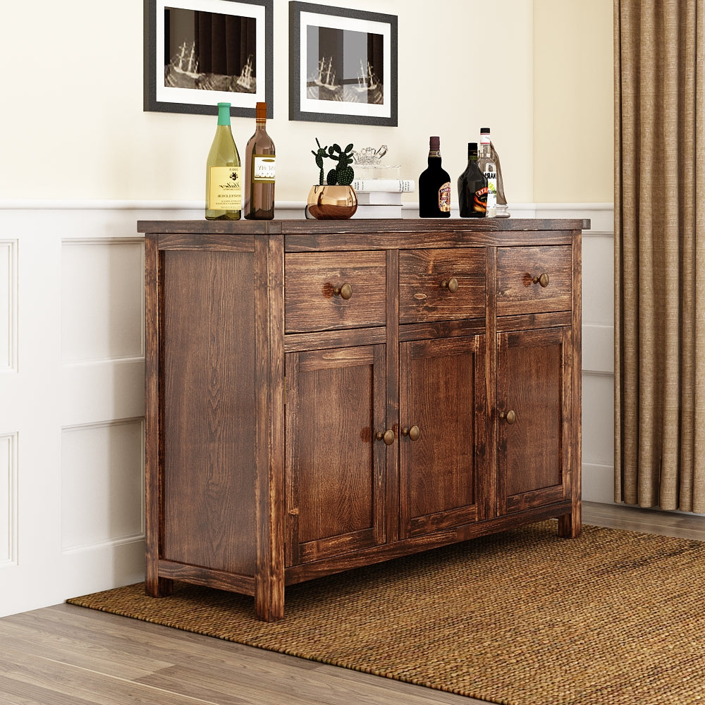 Greener Valley Solid Wood Mountainside Long Sideboard - MS400
