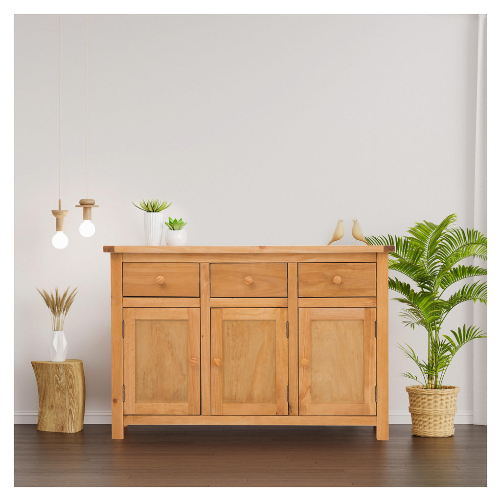 Greener Valley Solid Wood Mountainside Long Sideboard - MS400