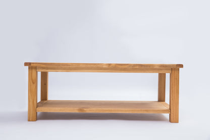 Ready-to-assemble solid wood coffee table