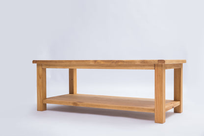 Ready-to-assemble solid wood coffee table