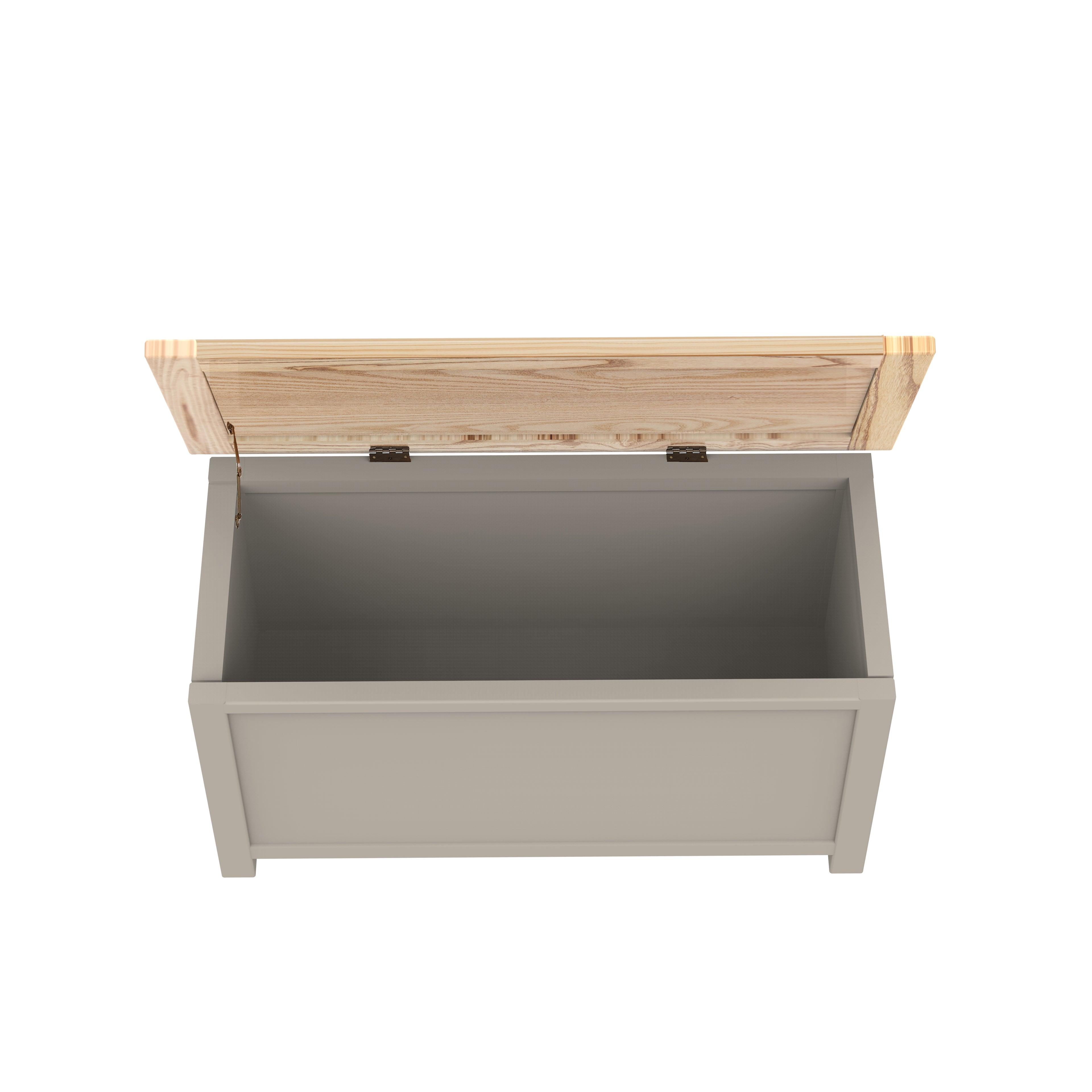 Greener Valley Solid Wood Waxed Flip Top Storage Bench - WA108