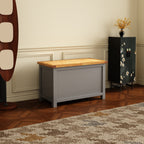 Greener Valley Solid Wood Waxed Flip Top Storage Bench - WA108