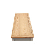 Greener Valley Solid Wood Waxed Flip Top Storage Bench - WA108