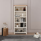Greener Valley Solid Wood Waxed Bookshelf with 5 Shelves - Tall - WA302