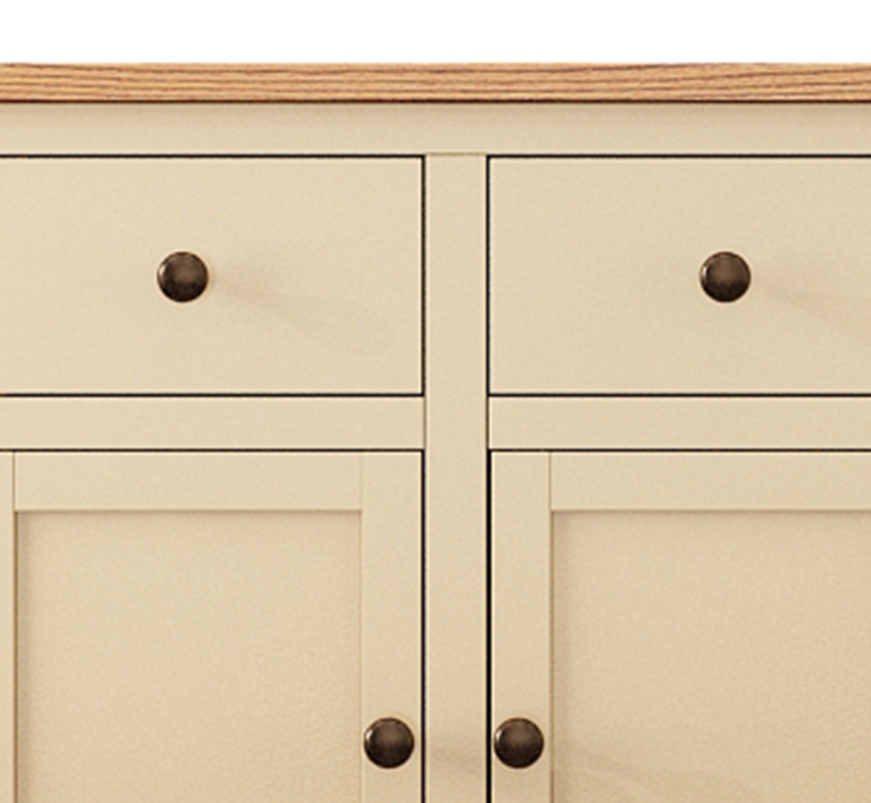 Greener Valley Solid Wood Waxed Long Sideboard - WA400