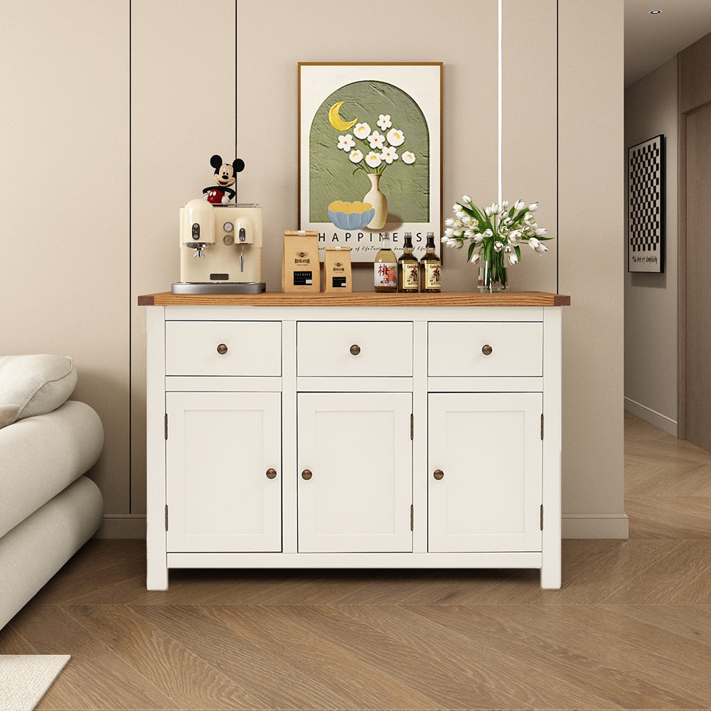 Greener Valley Solid Wood Waxed Long Sideboard - WA400