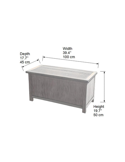 Ready-to-assemble storage bench