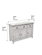 Greener Valley Solid Wood Mountainside Long Sideboard - MS400