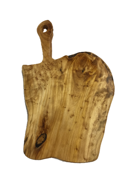 FUNCTIONAL ART is the best way to describe Greener Valley's stunning collection of stumps and roots that have been handcrafted into beautiful wine holders, cheese boards, platters, bowls and stools. Handcrafted from the roots and stumps of the Asian Cypress known as Shan Mu. These beautiful stools function equally well as a stool, end table or plant stand. Each piece is absolutely unique. This stool measures 24" high.