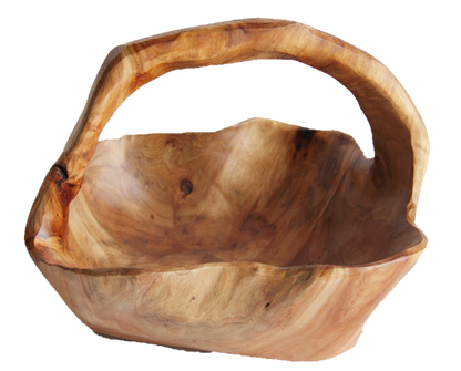 FUNCTIONAL ART is the best way to describe Greener Valley's stunning collection of stumps and roots that have been handcrafted into beautiful wine holders, cheese boards, platters, bowls and stools. Handcrafted from the roots and stumps of the Asian Cypress known as Shan Mu. These beautiful stools function equally well as a stool, end table or plant stand. Each piece is absolutely unique. This stool measures 24" high.