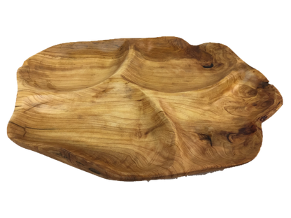 FUNCTIONAL ART is the best way to describe Greener Valley's stunning collection of stumps and roots that have been handcrafted into beautiful wine holders, cheese boards, platters, bowls and stools. Handcrafted from the roots and stumps of the Asian Cypress known as Shan Mu. These beautiful stools function equally well as a stool, end table or plant stand. Each piece is absolutely unique. This stool measures 24" high.