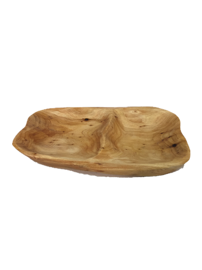 FUNCTIONAL ART is the best way to describe Greener Valley's stunning collection of stumps and roots that have been handcrafted into beautiful wine holders, cheese boards, platters, bowls and stools. Handcrafted from the roots and stumps of the Asian Cypress known as Shan Mu. These beautiful stools function equally well as a stool, end table or plant stand. Each piece is absolutely unique. This stool measures 24" high.