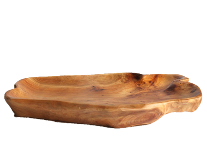 FUNCTIONAL ART is the best way to describe Greener Valley's stunning collection of stumps and roots that have been handcrafted into beautiful wine holders, cheese boards, platters, bowls and stools. Handcrafted from the roots and stumps of the Asian Cypress known as Shan Mu. These beautiful stools function equally well as a stool, end table or plant stand. Each piece is absolutely unique. This stool measures 24" high.