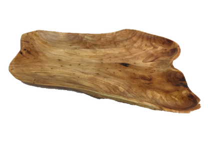 FUNCTIONAL ART is the best way to describe Greener Valley's stunning collection of stumps and roots that have been handcrafted into beautiful wine holders, cheese boards, platters, bowls and stools. Handcrafted from the roots and stumps of the Asian Cypress known as Shan Mu. These beautiful stools function equally well as a stool, end table or plant stand. Each piece is absolutely unique. This stool measures 24" high.