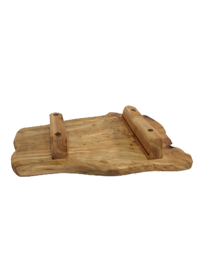 FUNCTIONAL ART is the best way to describe Greener Valley's stunning collection of stumps and roots that have been handcrafted into beautiful wine holders, cheese boards, platters, bowls and stools. Handcrafted from the roots and stumps of the Asian Cypress known as Shan Mu. These beautiful stools function equally well as a stool, end table or plant stand. Each piece is absolutely unique. This stool measures 24" high.