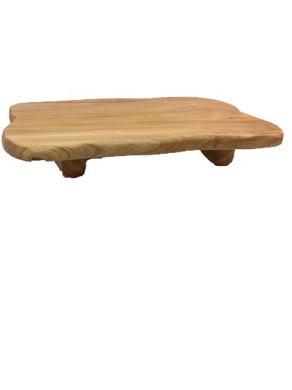 FUNCTIONAL ART is the best way to describe Greener Valley's stunning collection of stumps and roots that have been handcrafted into beautiful wine holders, cheese boards, platters, bowls and stools. Handcrafted from the roots and stumps of the Asian Cypress known as Shan Mu. These beautiful stools function equally well as a stool, end table or plant stand. Each piece is absolutely unique. This stool measures 24" high.