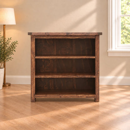 Greener Valley Solid Wood Denver Bookshelf with 3 Shelves - Short - DN301